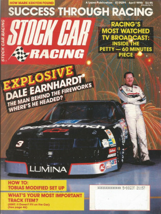 STOCK CAR RACING 1990 APR - Rayburn, Earnhardt, Adaskaveg, Musgrave, Kenyon